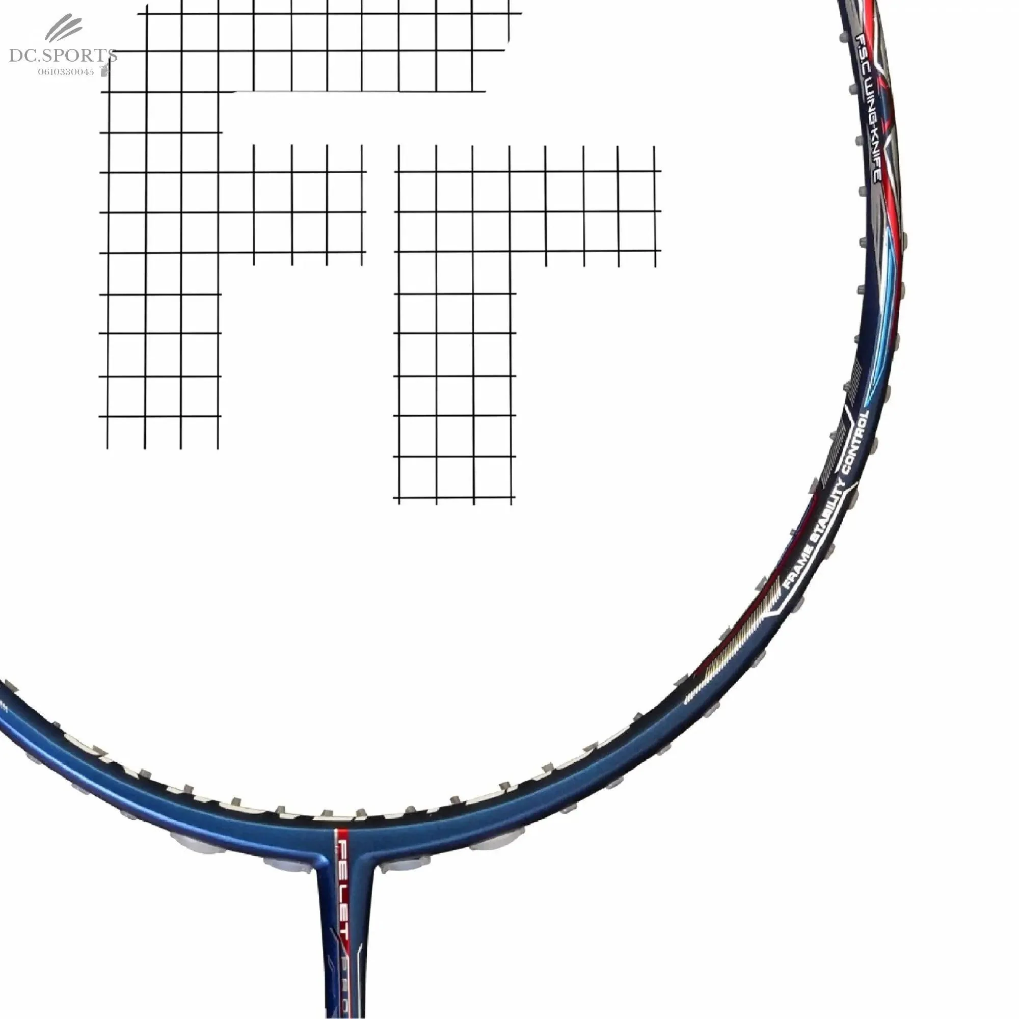 Raquette Badminton Felet 3K Woven Fence Blue 4U - Image 3